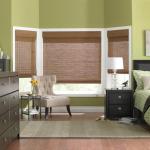 Natural Woven Blinds In The Bedroom