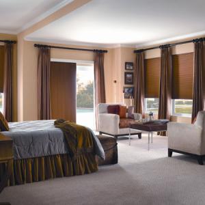 Cellular Shades Double Bedroom Wall